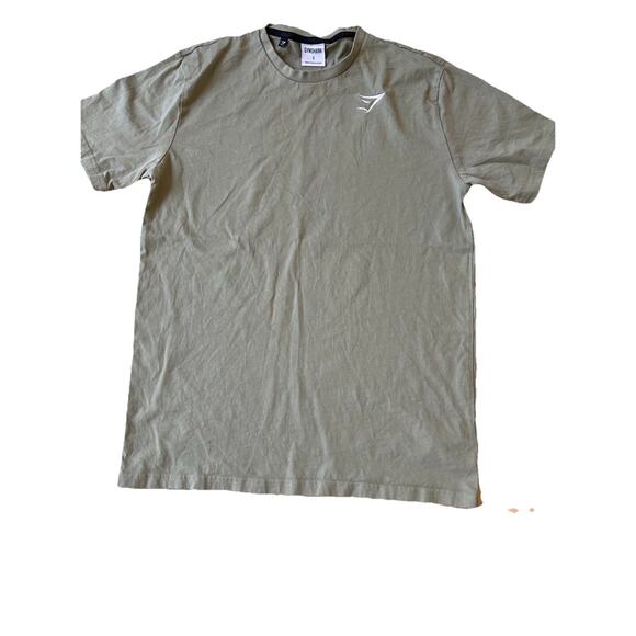 Gymshark Mens Short Sleeve Tee Shirt Olive Green Graphic Size Small Gorgeous! - Picture 9 of 9
